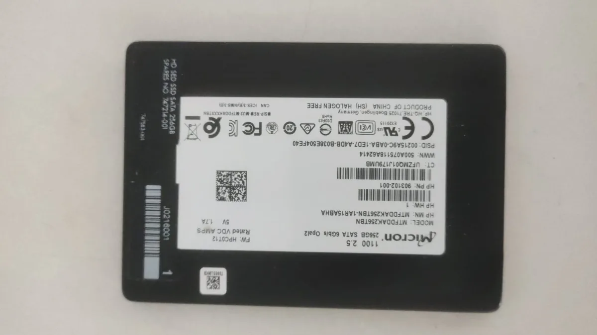 Disque dur pour pc micron m600 256 go